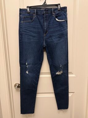 Abercrombie & Fitch Ultra High Rise Super Skinny Dark Blue Jeans